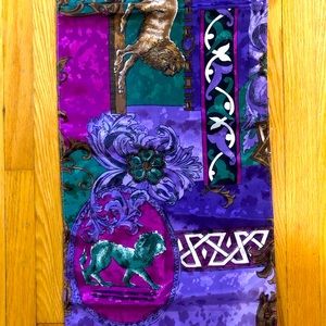 Lion silk scarf
